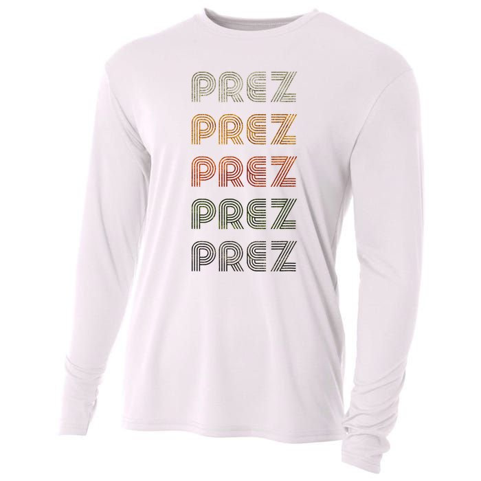 Love Heart Prez Grunge Vintage Style Black Prez Cooling Performance Long Sleeve Crew