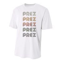 Love Heart Prez Grunge Vintage Style Black Prez Performance Sprint T-Shirt