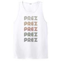 Love Heart Prez Grunge Vintage Style Black Prez PosiCharge Competitor Tank