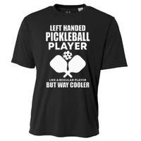 Left Handed Pickleball Player Cooling Performance Crew T-Shirt