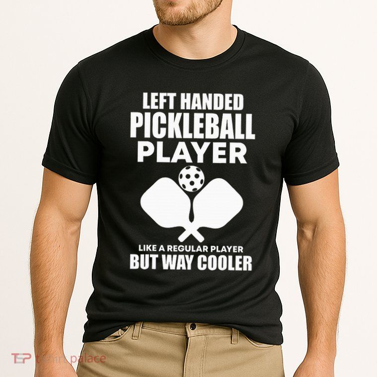 Left Handed Pickleball Player Performance Shirt