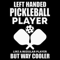 Left Handed Pickleball Player Hooded Wearable Blanket