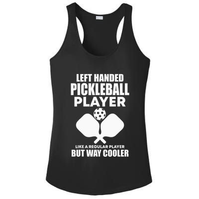 Left Handed Pickleball Player Ladies PosiCharge Competitor Racerback Tank