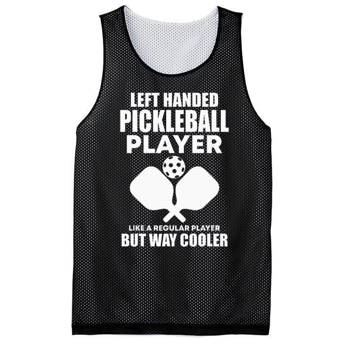 Left Handed Pickleball Player Mesh Reversible Basketball Jersey Tank