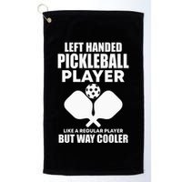 Left Handed Pickleball Player Golf Towel