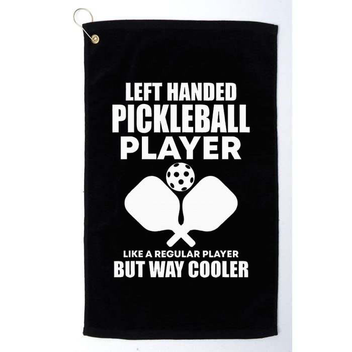 Left Handed Pickleball Player Golf Towel
