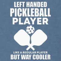 Left Handed Pickleball Player Garment-Dyed Sweatshirt