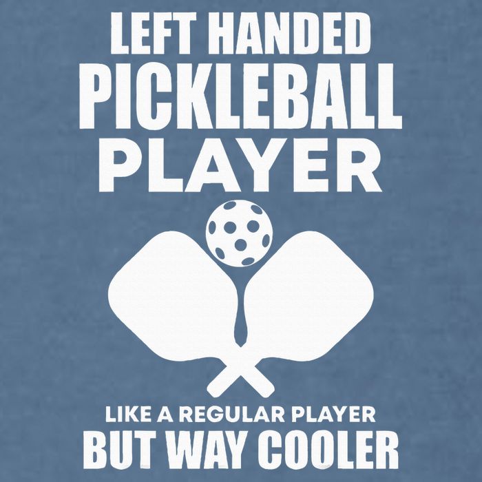 Left Handed Pickleball Player Garment-Dyed Sweatshirt