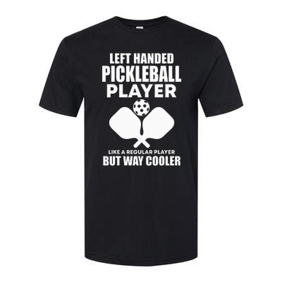 Left Handed Pickleball Player Softstyle CVC T-Shirt