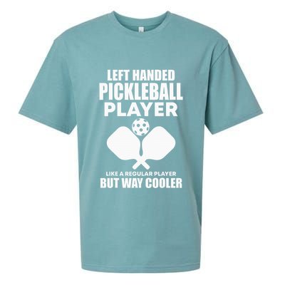 Left Handed Pickleball Player Sueded Cloud Jersey T-Shirt