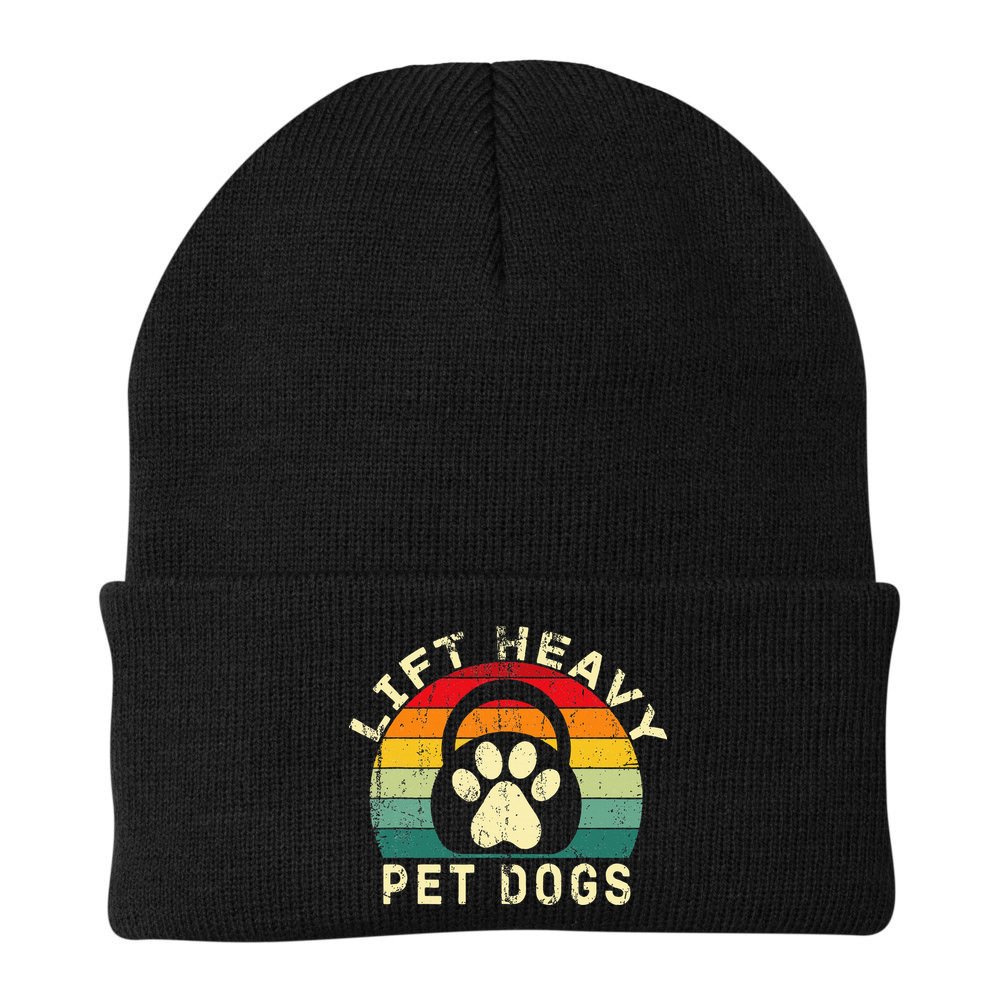 Lift Heavy Pet Dogs Gym Fitness Workout Weightlifting Beanie