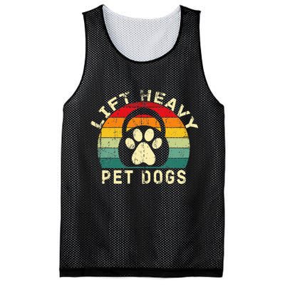 Lift Heavy Pet Dogs Gym Fitness Workout Weightlifting Mesh Reversible Basketball Jersey Tank