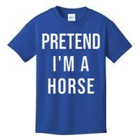 Lazy Halloween Pretend Im A Horse Costume Funny Party Kids T-Shirt