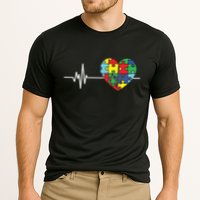 Love Heart Puzzle Acceptance Autism Awareness Cooling Performance Crew T-Shirt