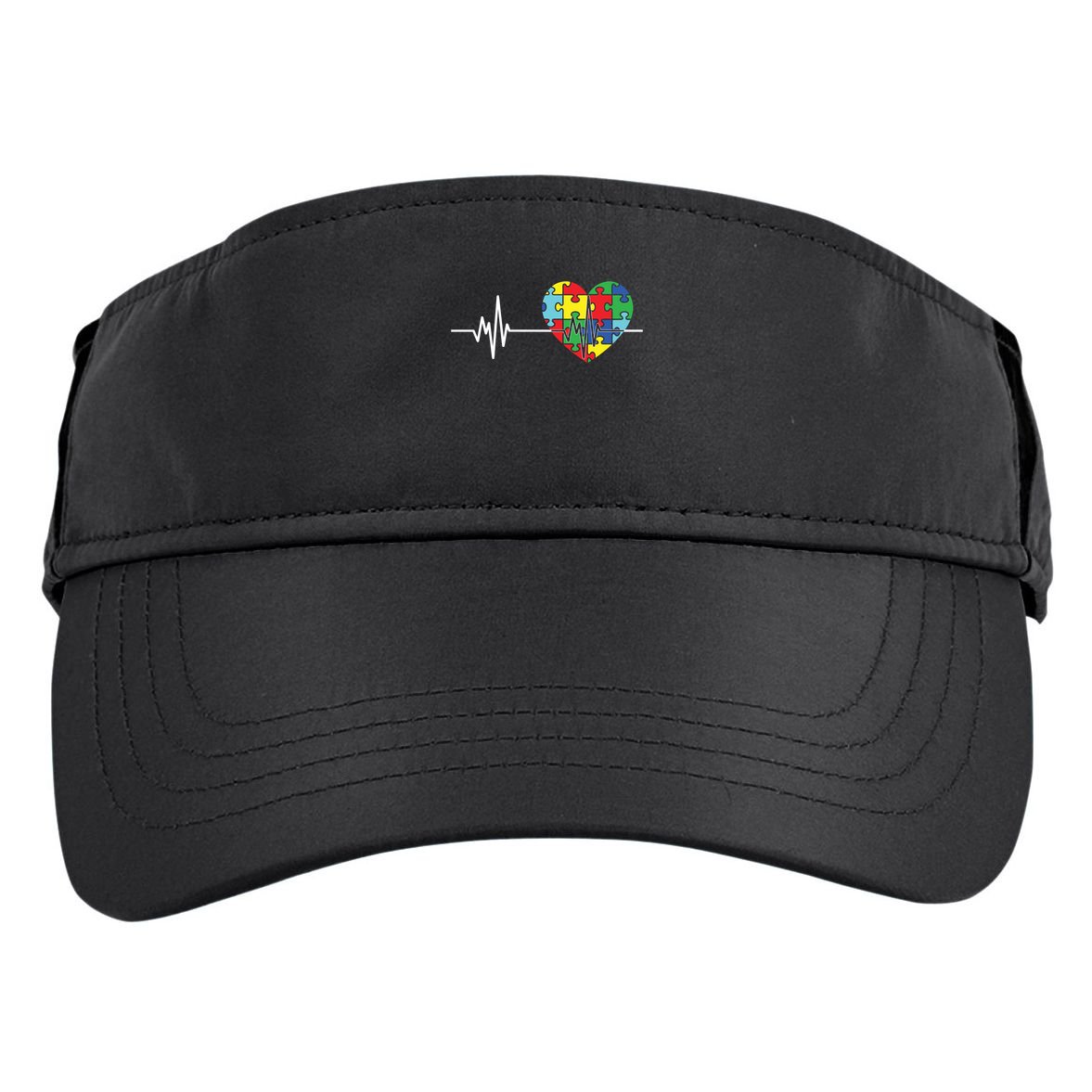 Love Heart Puzzle Acceptance Autism Awareness Adult Drive Performance Visor