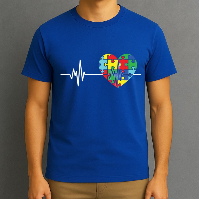 Love Heart Puzzle Acceptance Autism Awareness T-Shirt