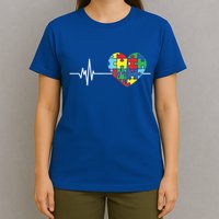 Love Heart Puzzle Acceptance Autism Awareness T-Shirt