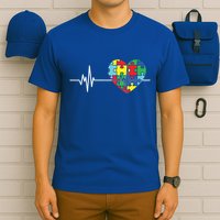 Love Heart Puzzle Acceptance Autism Awareness T-Shirt
