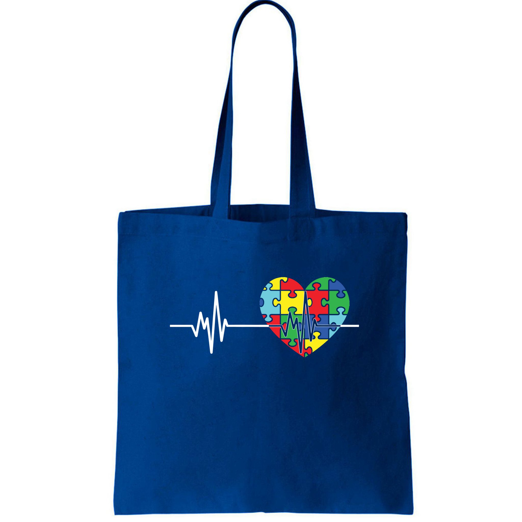 Love Heart Puzzle Acceptance Autism Awareness Bag