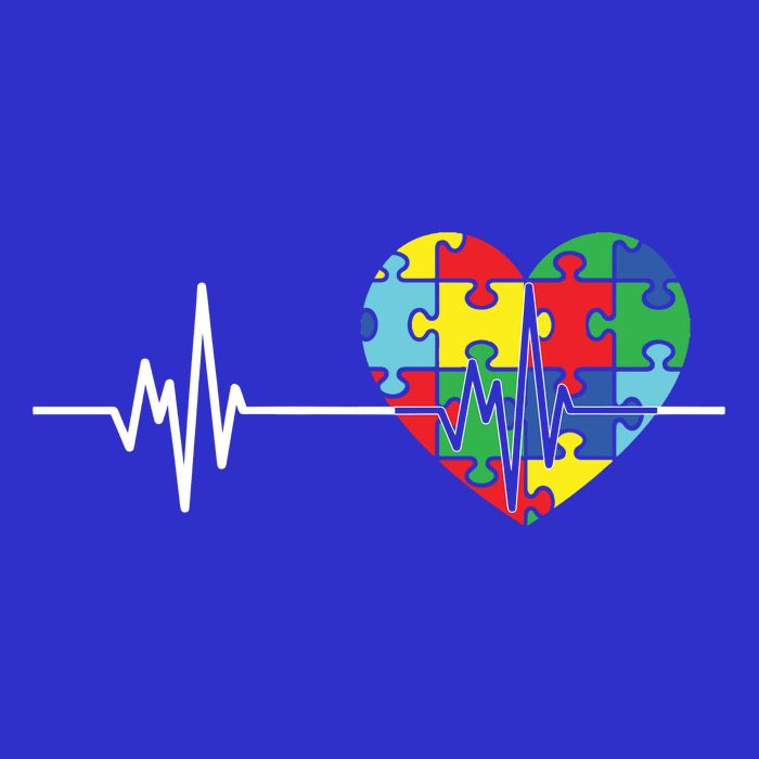 Love Heart Puzzle Acceptance Autism Awareness Baby Bodysuit