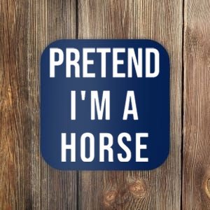 Lazy Halloween Pretend IM A Horse Costume Funny Party Coaster