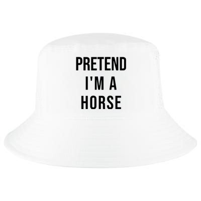 Lazy Halloween Pretend IM A Horse Costume Funny Party Cool Comfort Performance Bucket Hat