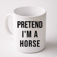 Lazy Halloween Pretend IM A Horse Costume Funny Party Coffee Mug