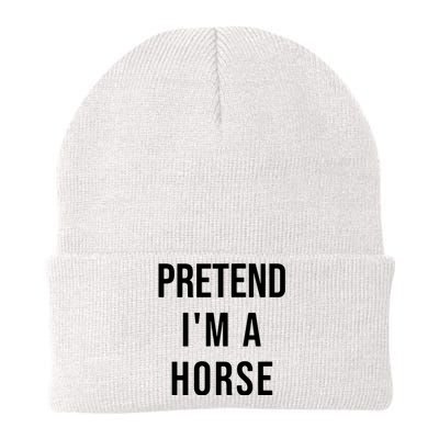 Lazy Halloween Pretend IM A Horse Costume Funny Party Knit Cap Winter Beanie