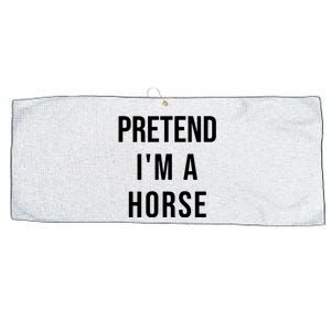 Lazy Halloween Pretend IM A Horse Costume Funny Party Large Microfiber Waffle Golf Towel