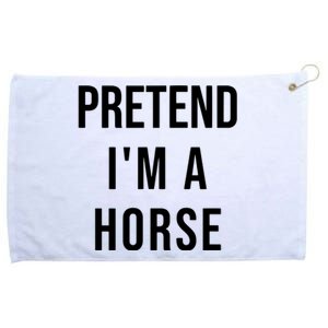 Lazy Halloween Pretend IM A Horse Costume Funny Party Grommeted Golf Towel