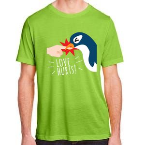 Love Hurts Penguin Funny Cute Valentines Day Gift Great Gift Adult ChromaSoft Performance T-Shirt