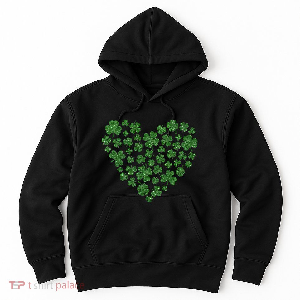 Love Heart Patrick Shamrocks Hoodie