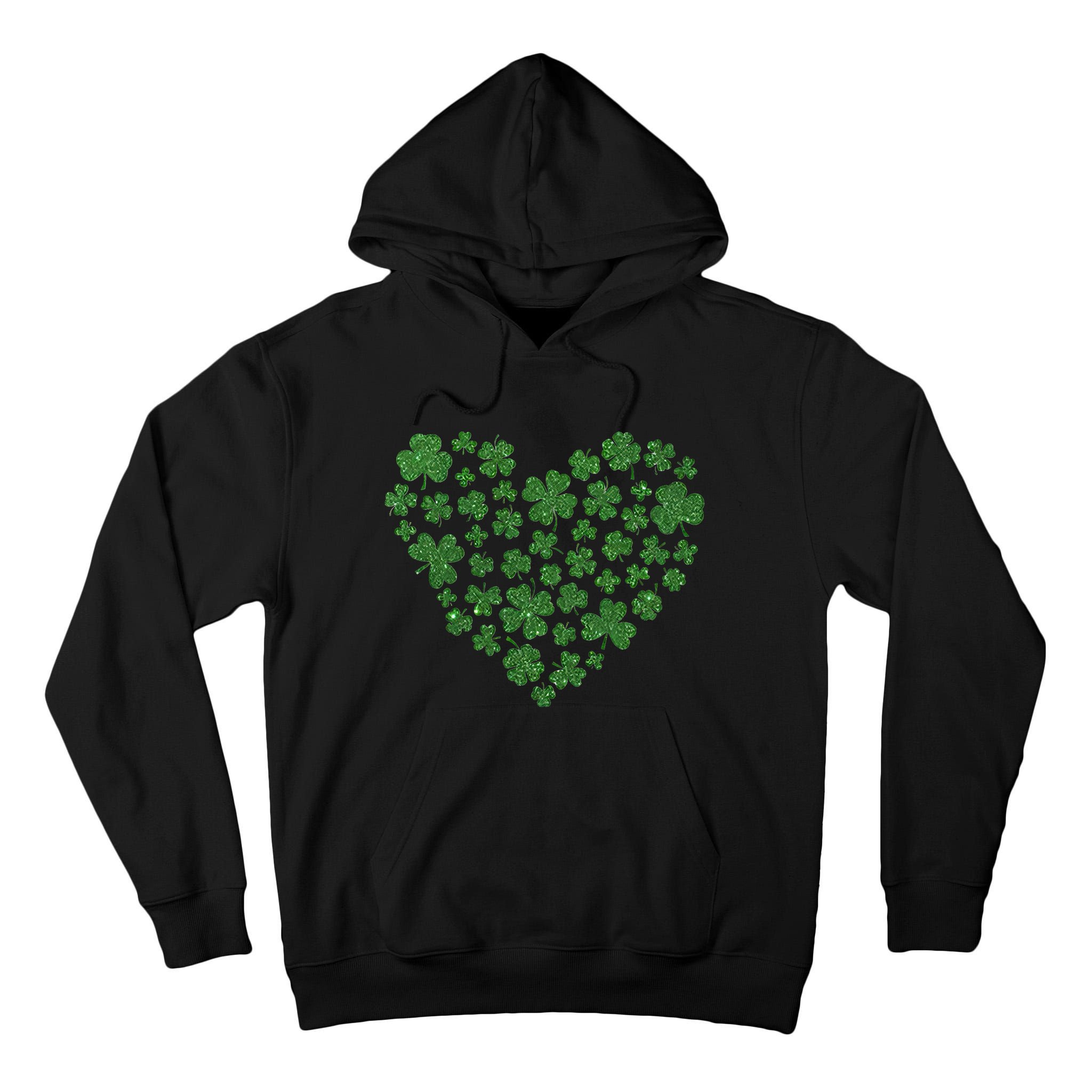 Love Heart Patrick Shamrocks Tall Hoodie