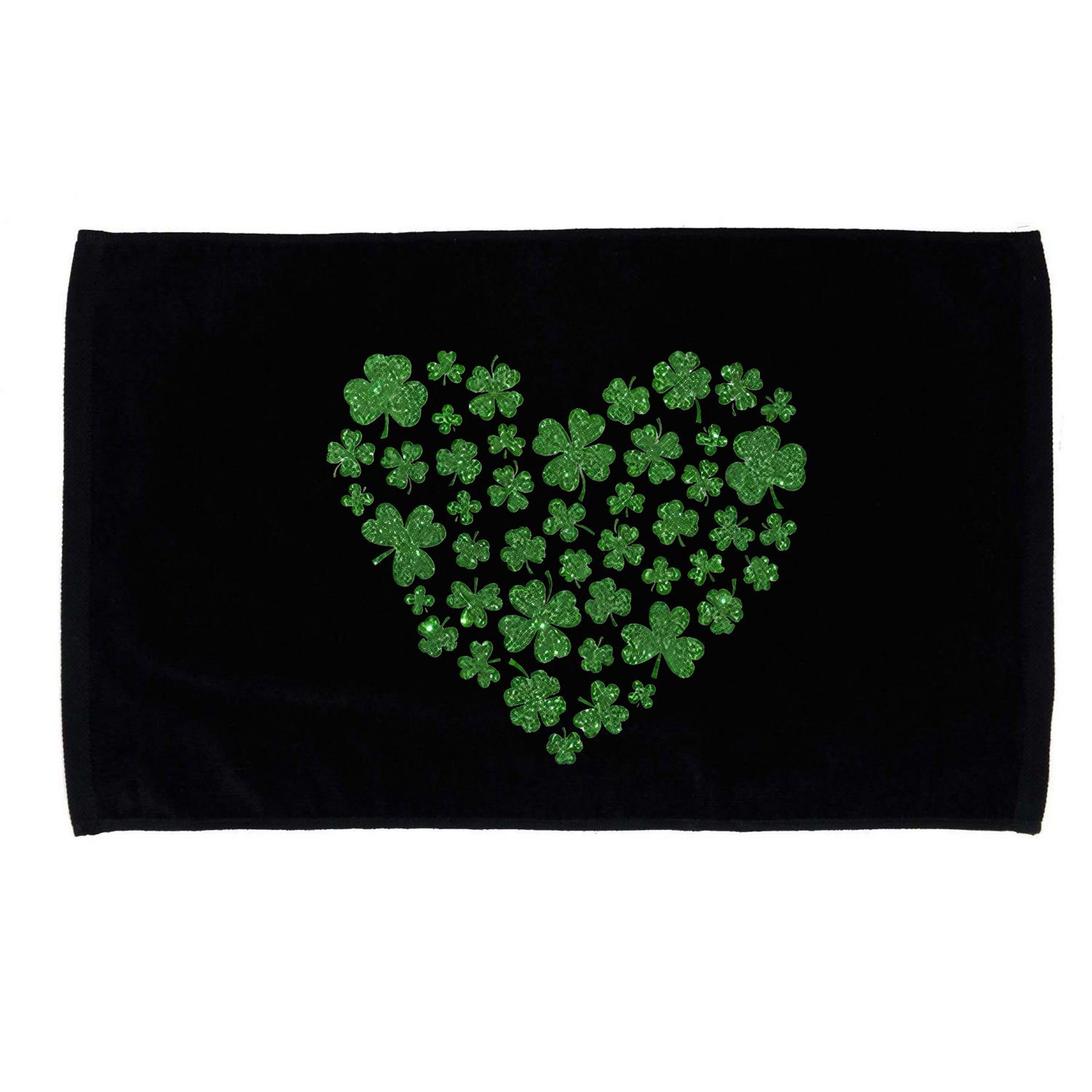 Love Heart Patrick Shamrocks Microfiber Hand Towel