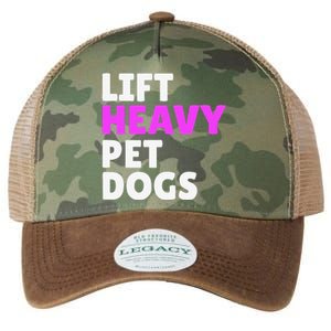 Lift Heavy Pet Dog Funny Gym Workout Gifts For Weight Lifter Legacy Tie Dye Trucker Hat