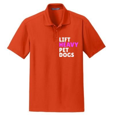 Lift Heavy Pet Dog Funny Gym Workout Gifts For Weight Lifter Dry Zone Grid Polo