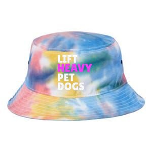 Lift Heavy Pet Dog Funny Gym Workout Gifts For Weight Lifter Tie Dye Newport Bucket Hat