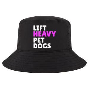 Lift Heavy Pet Dog Funny Gym Workout Gifts For Weight Lifter Cool Comfort Performance Bucket Hat