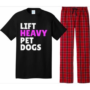 Lift Heavy Pet Dog Funny Gym Workout Gifts For Weight Lifter Pajama Set