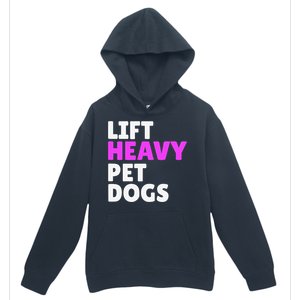 Lift Heavy Pet Dog Funny Gym Workout Gifts For Weight Lifter Urban Pullover Hoodie