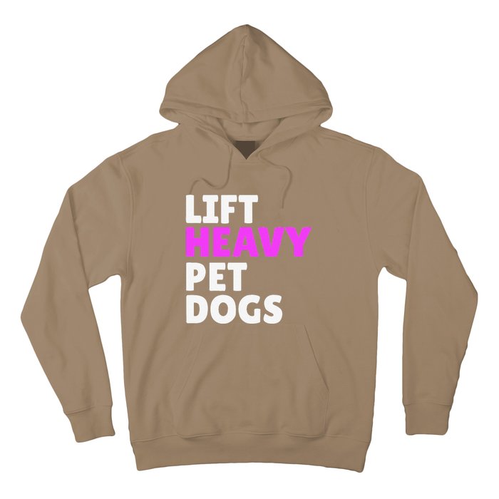 Lift Heavy Pet Dog Funny Gym Workout Gifts For Weight Lifter Hoodie