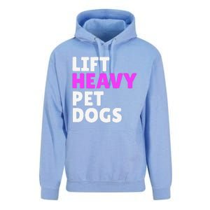 Lift Heavy Pet Dog Funny Gym Workout Gifts For Weight Lifter Unisex Surf Hoodie