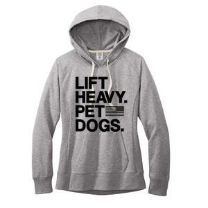 Lift Heavy Pet Dogs Gym For Weightlifters Women's Fleece Hoodie