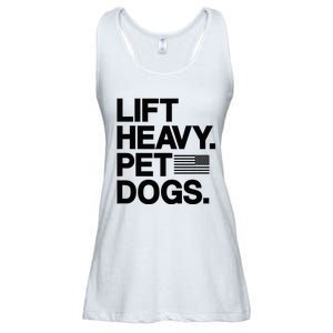 Lift Heavy Pet Dogs Gym For Weightlifters Ladies Essential Flowy Tank