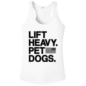 Lift Heavy Pet Dogs Gym For Weightlifters Ladies PosiCharge Competitor Racerback Tank