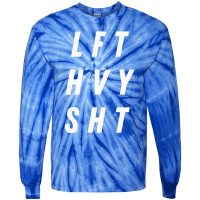 Lift Heavy Pump Cover Oversized Gym Workout Tie-Dye Long Sleeve Shirt