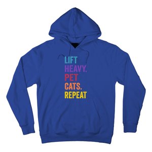 Lift Heavy Pet Cat Funny Gym Workout Weightlifter Deadlifter Gift Hoodie