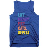 Lift Heavy Pet Cat Funny Gym Workout Weightlifter Deadlifter Gift Tank Top