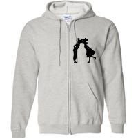 Lovers Head Puzzle Lovers Full Zip Hoodie