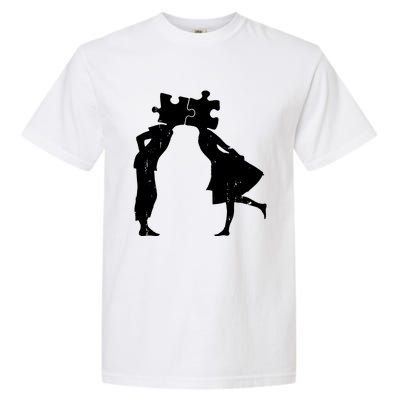 Lovers Head Puzzle Lovers Garment-Dyed Heavyweight T-Shirt